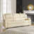 Cream Faux Leather