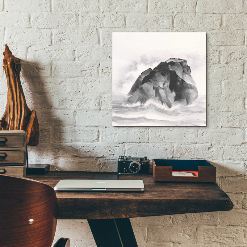 " Solitary Rock " by Chris Paschke, 12" H x 12" W x 0.13" D