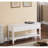 Quality White Solid Wood Shoe Bench - Modern Storage Option With Spacious-1812120658
