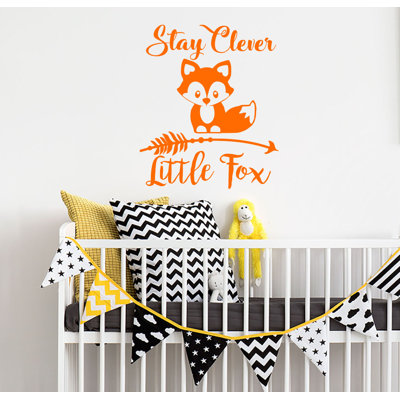 Décalcomanie murale chambre d’enfant reste intelligente little fox