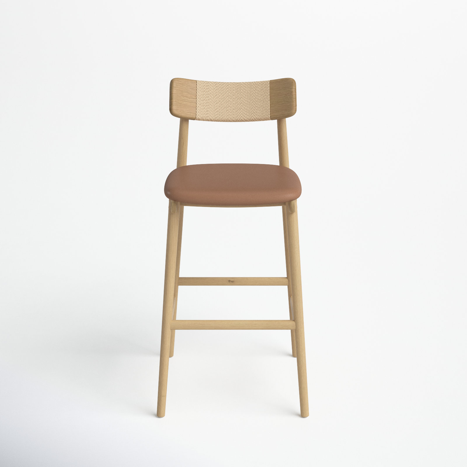Sakina Bar and Counter Stool, Natural, Bar Stool (31.5" Seat Height