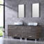 Ensemble de meuble-lavabo double l 62,4 "avec miroir