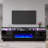 Bhhatu 2 Tier High Gloss TV Stand with Electric Fireplace Included-959740916-941447219