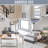 2-Tier Console Table, Sofa Side Table With Storage Shelf, X Design For Entryway, Living Room, And Hallway-1870077975