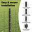 Fence Posts 11 Pcs U-Channel Steel-1412276257-1412276252