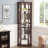 Corner Lighted Curio Cabinet Corner Glass Cabinet Lighted Curio Cabinet Corner Display Case-125465573