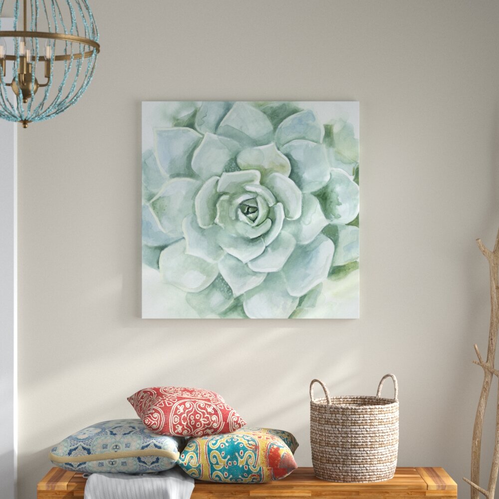 Leinwandbild Verdant Succulent I von Victoria Borges