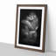 Lowland Gorilla in Abstract - Picture Frame Painting Print on MDF-55577391-55577386