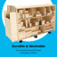 10 Compartment Manufactured Wood Shelving Unit