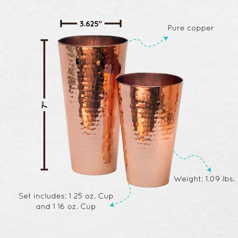 Ensemble de cuivre Shaker en cuivre