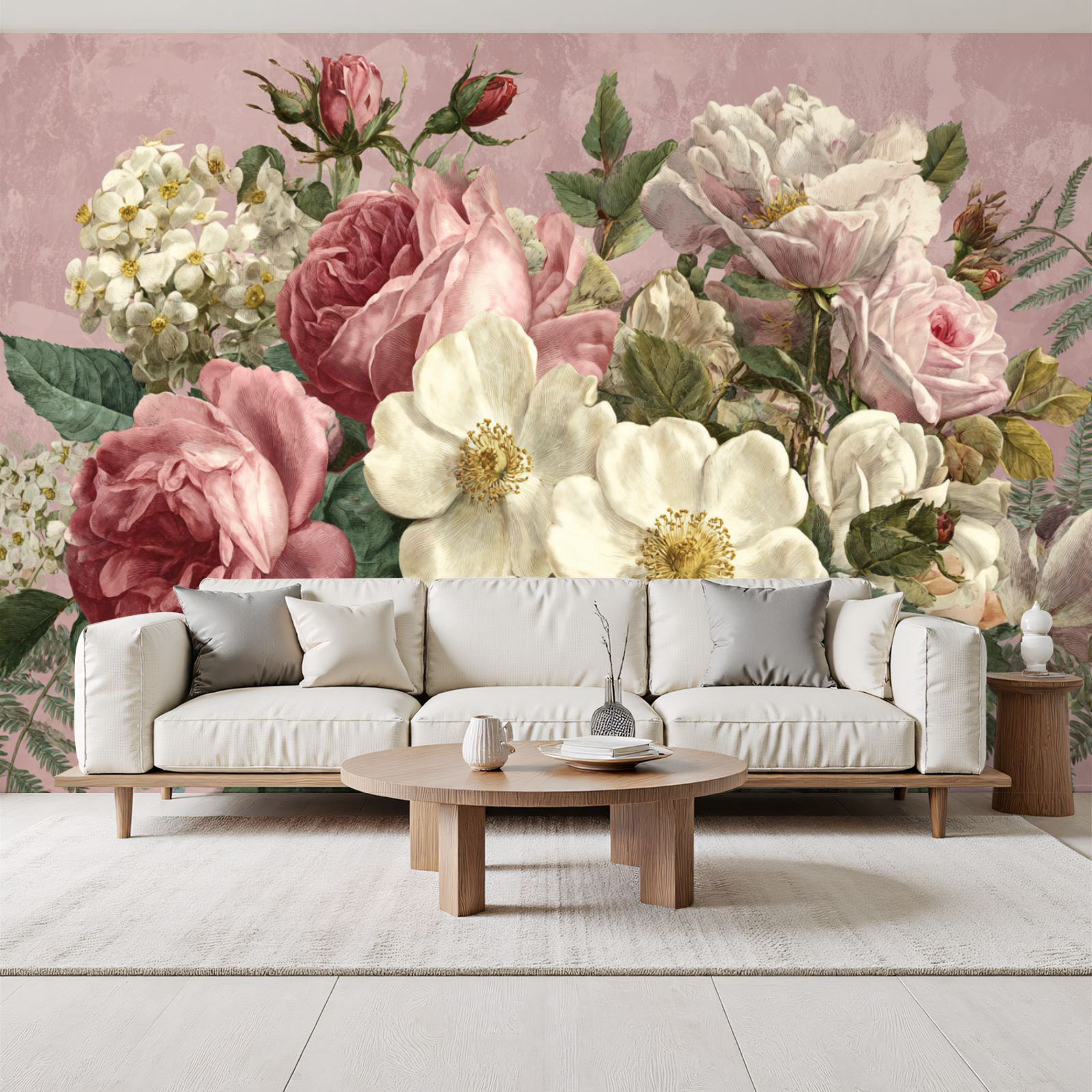 Red Barrel Studio Farmhouse Nature Floral Wallpaper Peel and Stick Wall ...