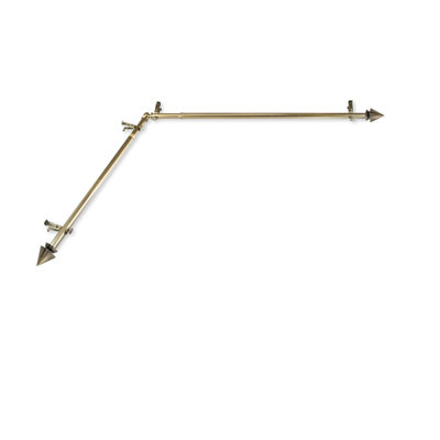 Bagdad Stainless Steel Single Curtain Rod