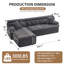 Canapé à compression modulaire en L Boneless-1179525101