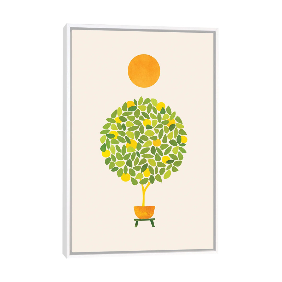 Sunshine And Lemon Tree by Modern Tropical - Painting on Canvas