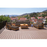 Chatsworth Outdoor 6 - Piece Teak Conversation Set