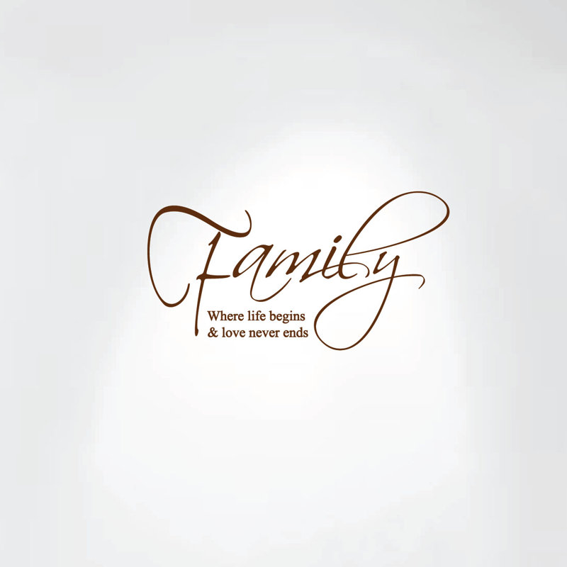 Text & Numbers Non-Wall Damaging Wall Decal, Matte Brown