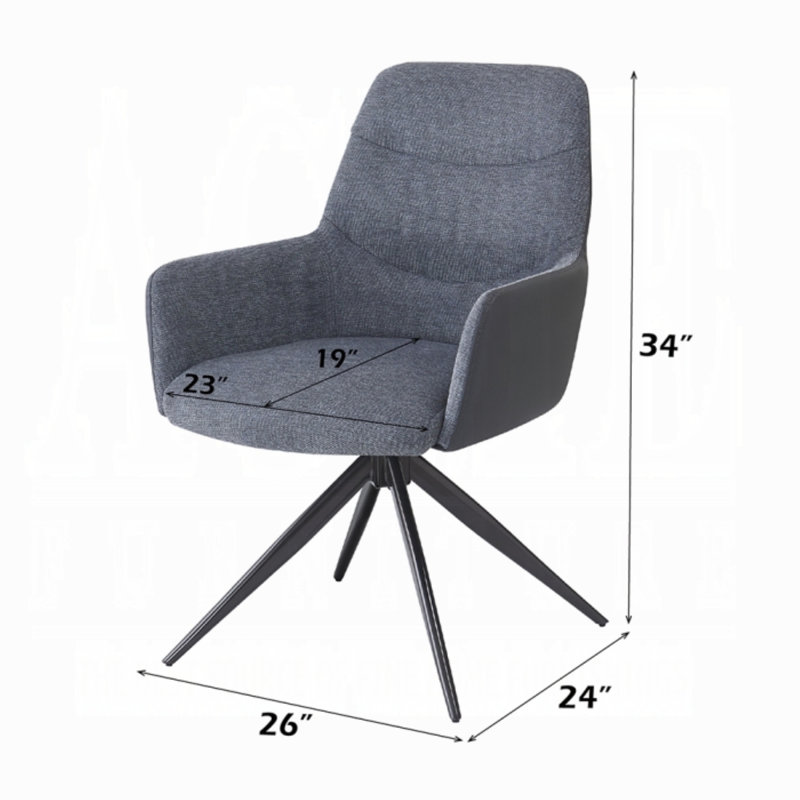 Chaise avec accoudoirs Hester (lot de 2)