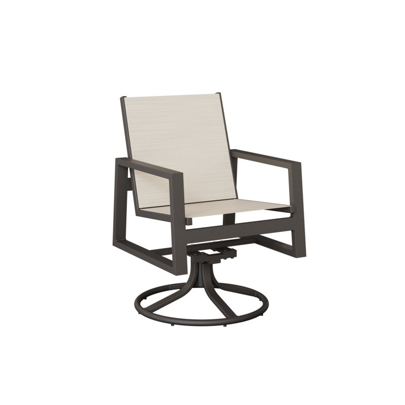Chaise berçante pivotante berçante Vida de Berlin Gardens, Ormeau Kozo, Graphite moucheté