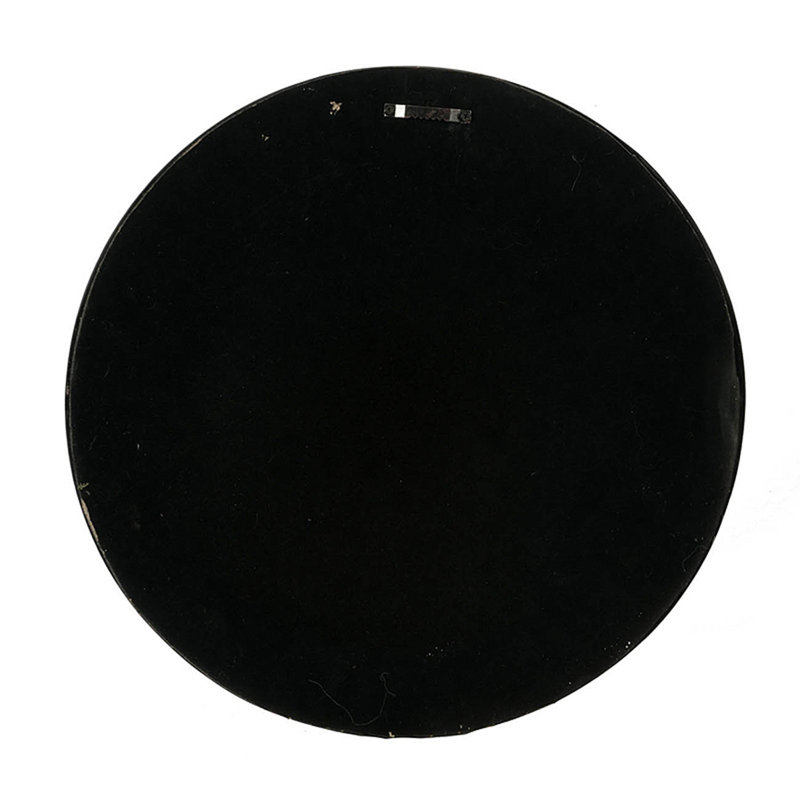 Miroir mural rond 23,5 po avec cadre en bois, miroir décoratif classique, pour salon, vestibule, salle de bain, bureau
