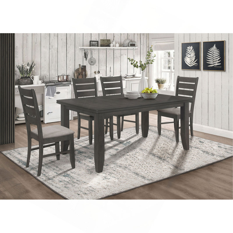 Wood Rectangular Dining Set