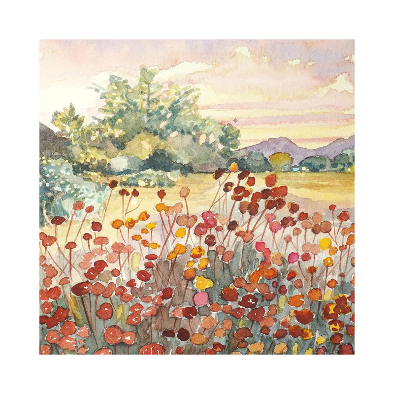 Peter Strauss Ranch Seed Heads by Luisa Millicent - Wrapped Canvas Painting, 30.48 cm H x 30.48 cm W
