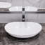 Lavabo de salle de bain vasque ovale en céramique blanche vitreuse 20 po x 13 po DeerValley