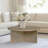 Round Coffee Table with corss base-191889377