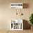 Shoe Storage Bench with Shelves and 4 Hooks, Elegant Hall Tree with Wall Mounted Coat Rack, Entryway Organizer For Hallway, Foyer, Mudroom,-1780177053