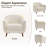 Kaya 35''W Modern Upholstered Accent Chair Boucle-489274826