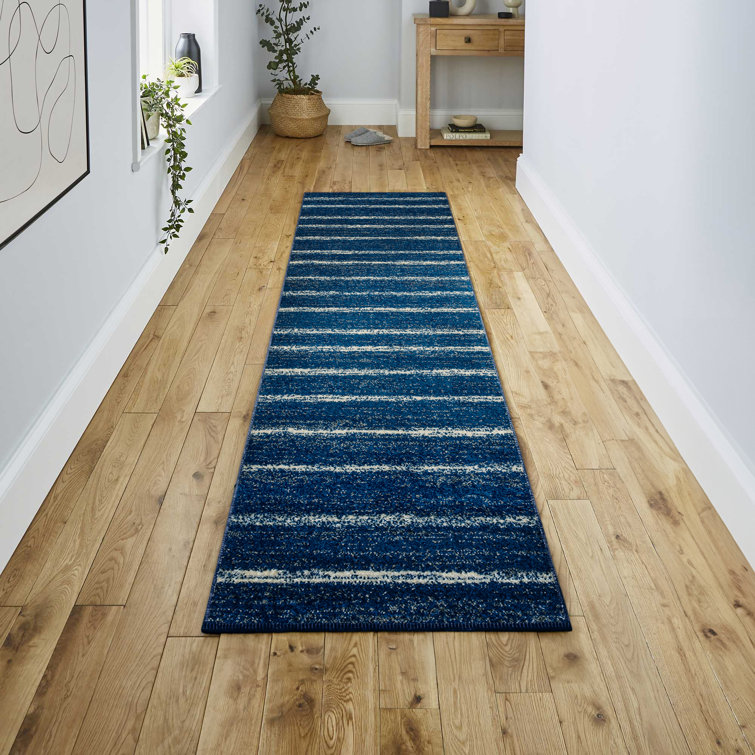 Rocus Minimalist Stripe Navy/Cream Rug