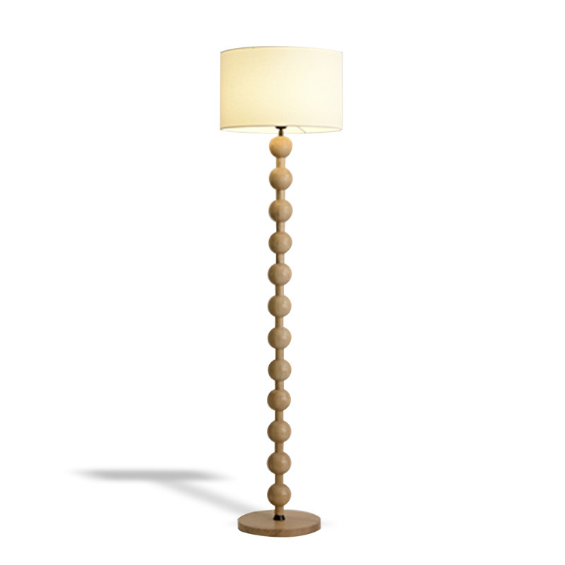 Lampadaires ronds en bois massif, Burlywood