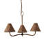 Delphine Wicker Chandelier in Dark Brown