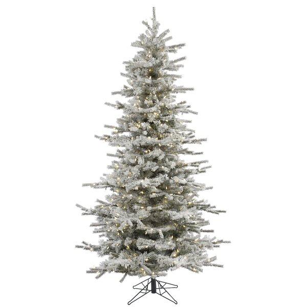 Slim Ft Flocked Christmas Tree Perigold