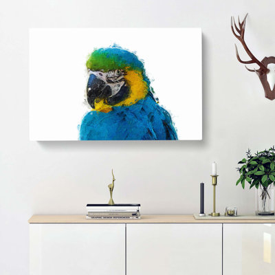 Macaw Parrot - Wrapped Canvas