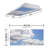 Cloud Classroom Fluorescent Light Covers for Ceiling Lights - For 2x4 Light Fixture - by Octo Lights