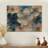 Velvet Cherry Blossoms Blue Simplicity II - Cherry Blossom Wood Wall Decor - On Natural Pine Wood-2080955636