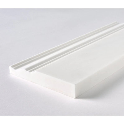 Bianco Dolomite Premium White Polished Baseboard Trim Tile 4 3/4"x12"