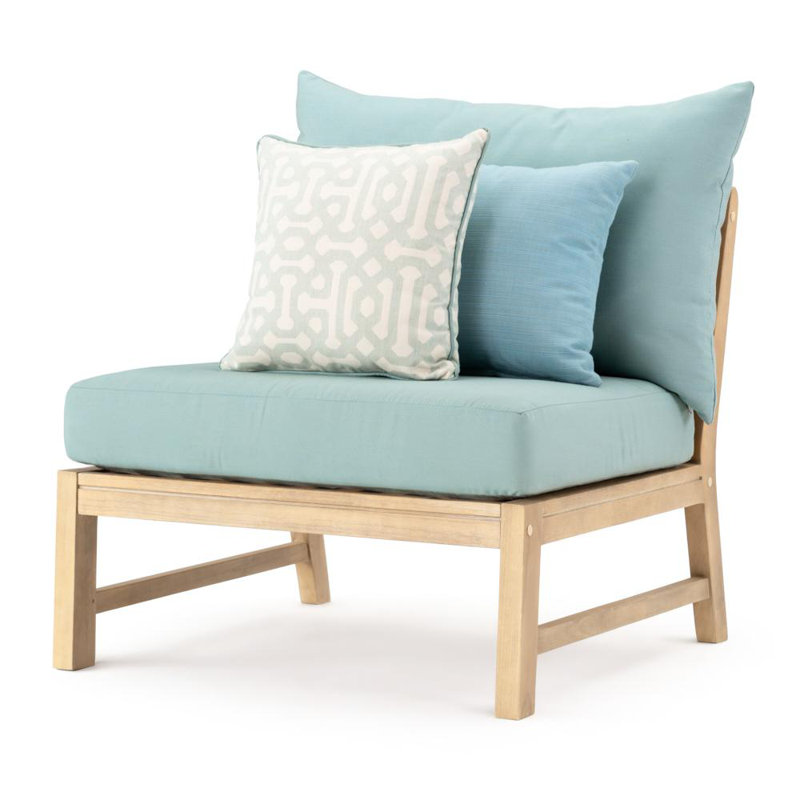 Chaise de patio Paulet avec coussins Sunbrella, Toile spa Sunbrella®