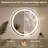 LED Bathroom Round Mirror with Light – Anti-Fog and Adjustable Color Lighting-650761221