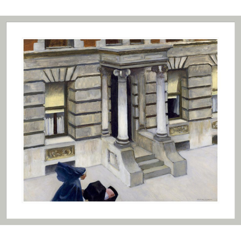 «New York Pavements» par Edward Hopper, impression giclée sur cadre, H 33,5 po x l 38,6 po