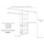 SpaceCreations 50" W - 121" W Closet System Reach-In Sets-62488468