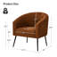 Chaise avec accoudoirs modernes 27,5 po Cadie-94883776