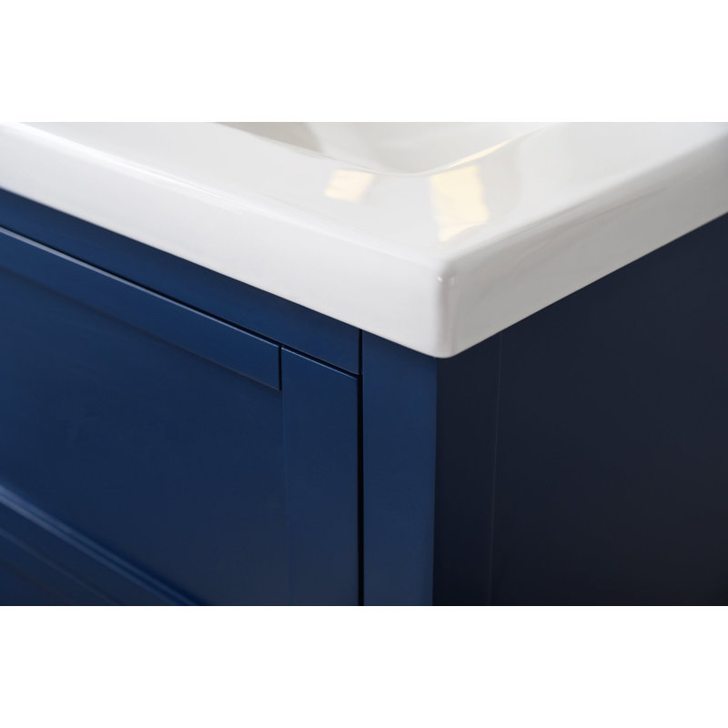 Ensemble de meuble-lavabo simple 24 po Bott, Bleu