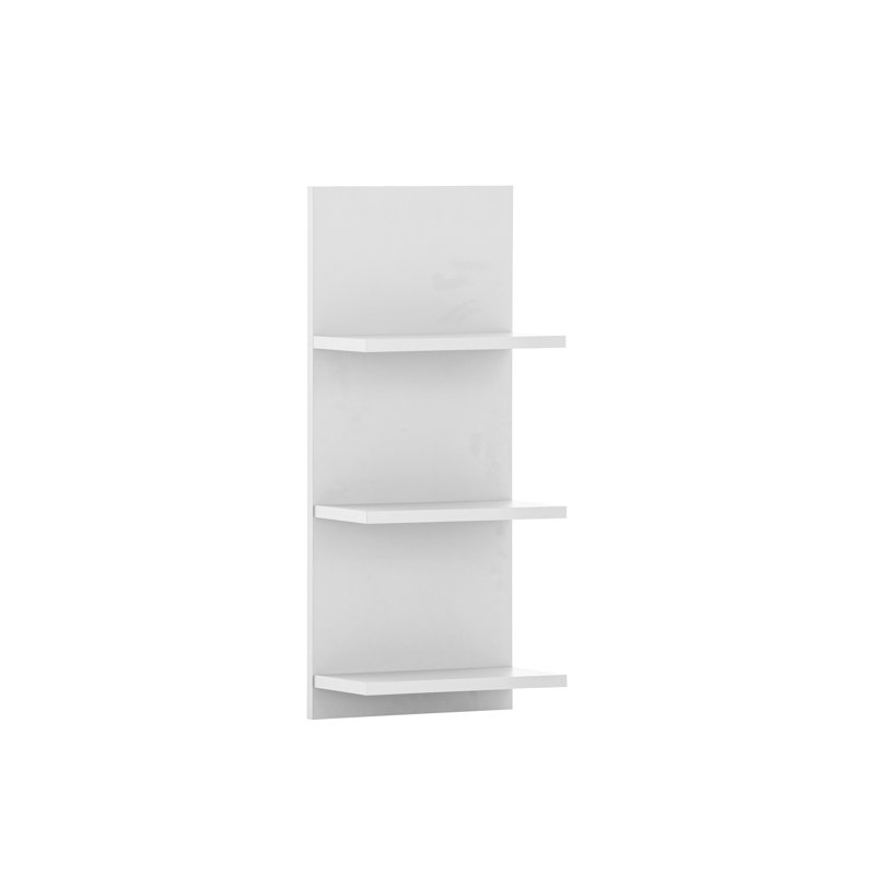 Hafley Wall Bathroom Shelves, Matte White