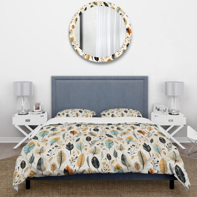 Ensemble de housse de couette à motif bohémien rustique