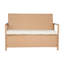Banc de rangement extérieur en PE rotin 70Gal