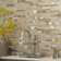 Wave Interlocking Pattern Natural Stone/Glass Mosaic Tile