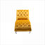 Chaise longue en velours capitonné à une place FlowLuxe 64 pouces, jaune doux pour la chambre à coucher et le salon-2025234225