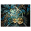 " Symmetrical Blue Gold Fractal Flower "-33819236-21971152