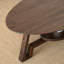 Table de bout ronde en noyer noir